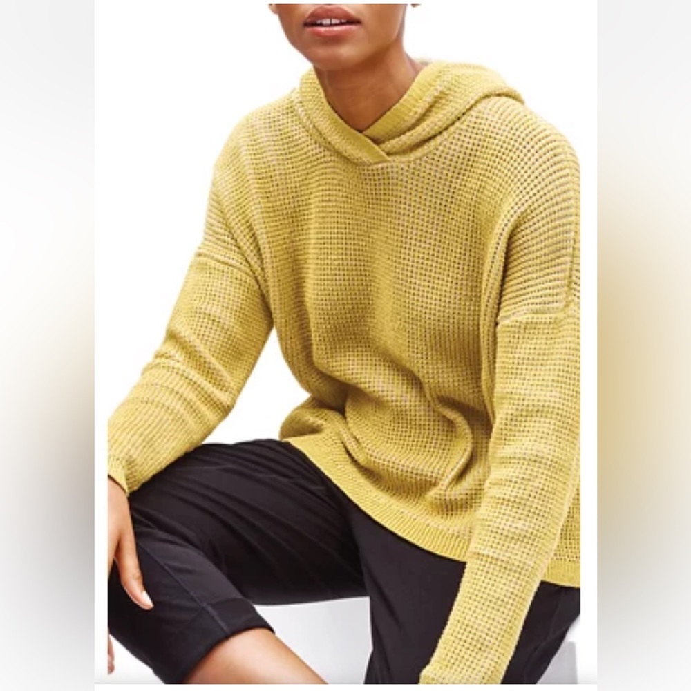 NWT Eileen Fisher Women's Cotton Hood Silk Sweater